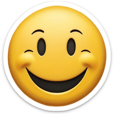 A smiley face hitting a wall sticker