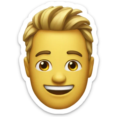 an emoji in a trance sticker