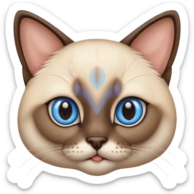 Cute Siamois sticker