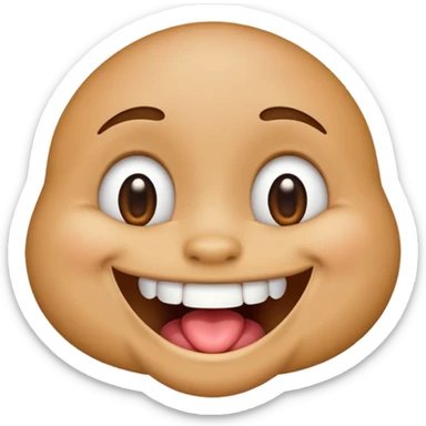 drooling emoji with special needs, friendly and positive expression sticker