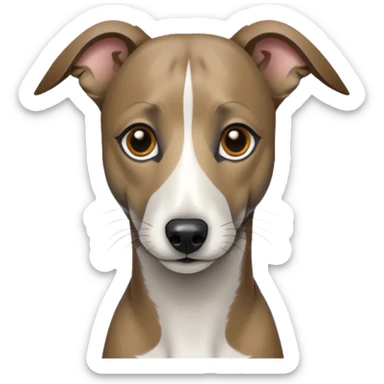 Create a brindle whippet emoji sticker