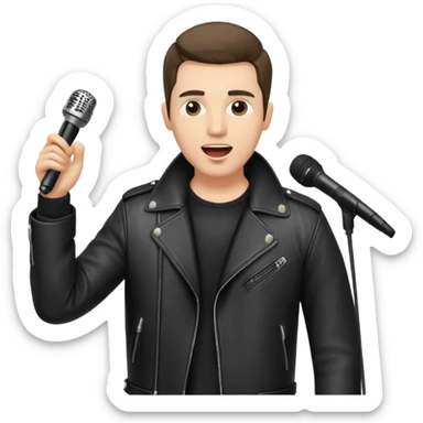 Happy Rock Pop Music Male Singer in his 30s sticker