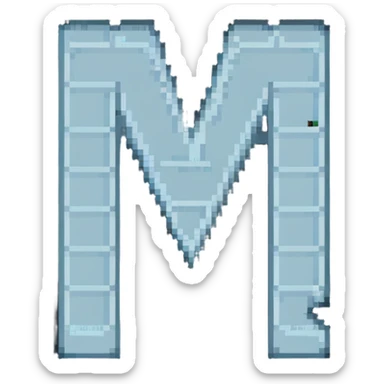 letter M sticker