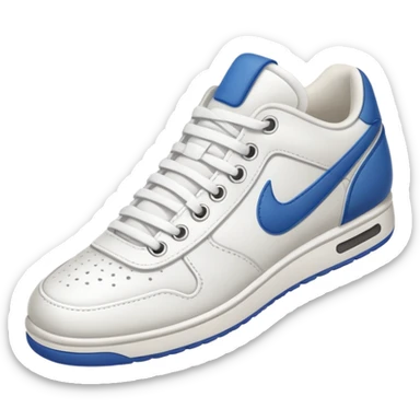an ios genmoji for a pair of white sneakers  sticker