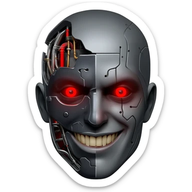 make ai emoji like gemini ai but different it looks terrifying  make simple sticker