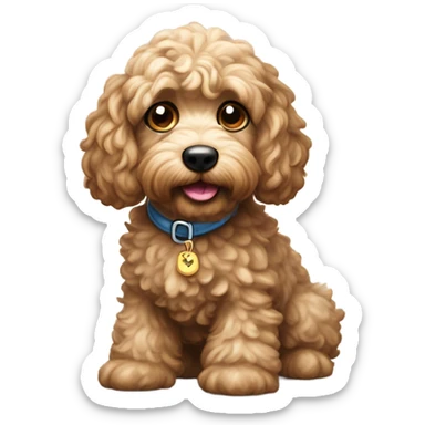 Cockapoo naughty  sticker