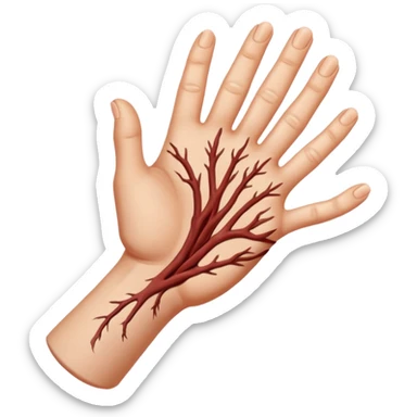 back of hand sticker