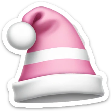 light pink santa hat sticker