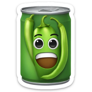 can of roasted green chilis sticker