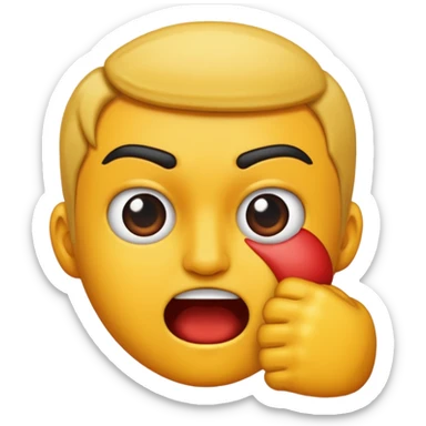 Getting Punched in the face sticker