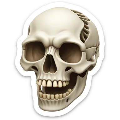 Hyper realistic rat skeleton  sticker