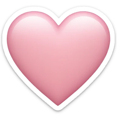 Light pink heart sticker