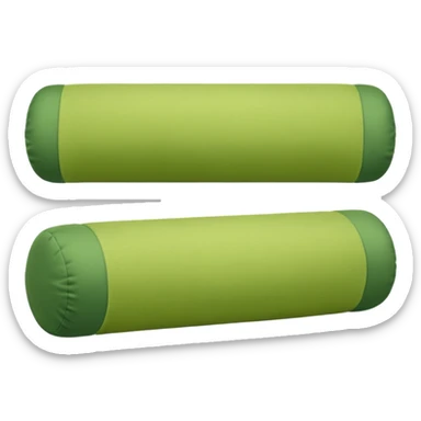 green bolster pillow emoji sticker