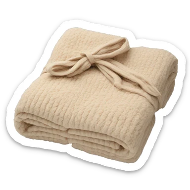Bundle blanket beige sticker