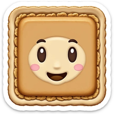 Oat flapjack slice sticker