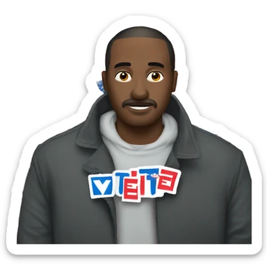 one sicker that says "I voted" sticker