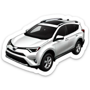 white toyota rav4 sticker