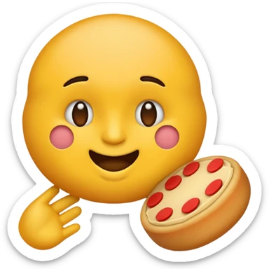 Emoji de un prohibido con la silueta de una persona obesa de fondo sticker