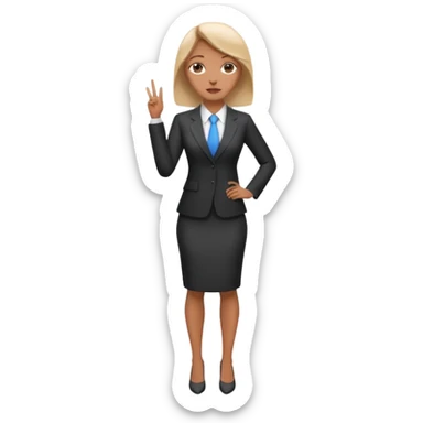 LAdy Boss, different pose, full body sticker