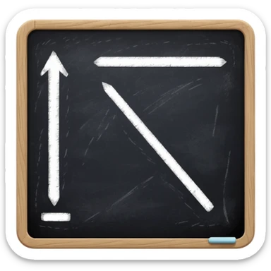 blackboard with a single white tally mark sticker