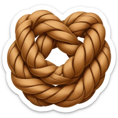 different knot whit a rope sticker