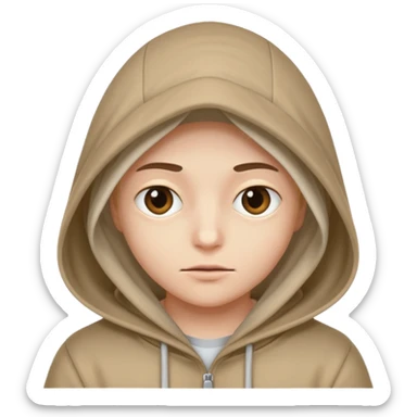 Une personne mystérieuse sous capuche sticker