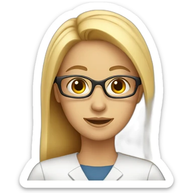 female technology expert sticker