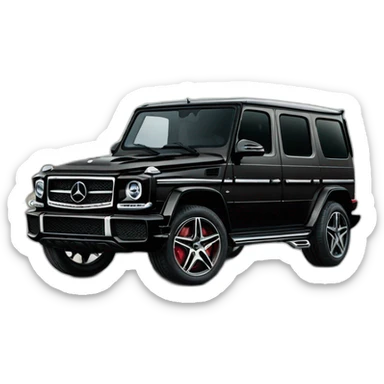 black-mercedes-benz-G-Class-Dubai-palms sticker