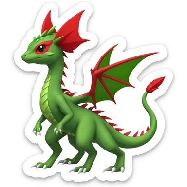 Sceptile-Peppercat-Koraidon-Flygon-fusion, full body sticker