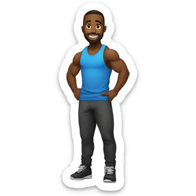ONCE THEY MASTERED THE WAY OF THE GYM BRO IT WAS CLEAR ONLY 1 OF THEM WAS DESTINED TO BE THE CHOSEN GYM BRO.... JAMAL sticker