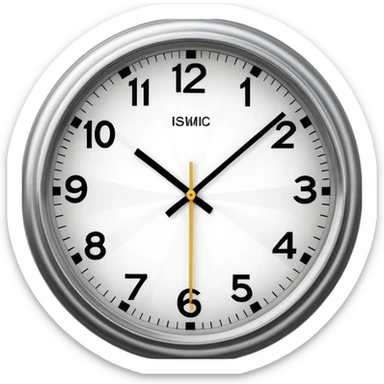 Close-up of a classic analog clock, the second hand stretched into motion blur, multiple ghosted positions showing rapid ticking, strong contrast and a sense of urgency sticker