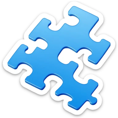 one single Puzzle Piece sticker