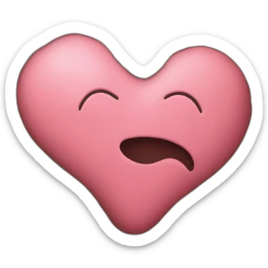 Heart in mud sticker