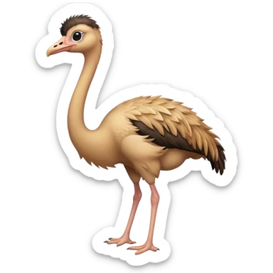 full body ostrich sticker
