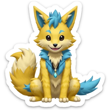 Cool cute Kemonomimi Nekomimi Japanese Anime Kemono Furry Style Manectric-Vernid-Zeraora-Sergal-Fursuit-furry-fursona sticker