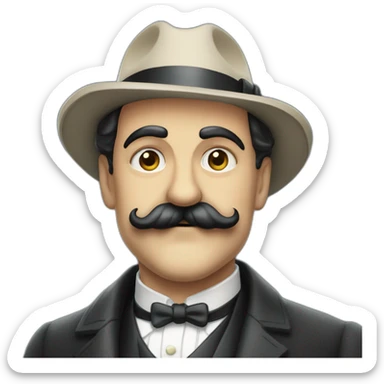 Hercule Poirot sticker