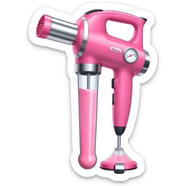 Una batidora de inmersión color rosa sticker