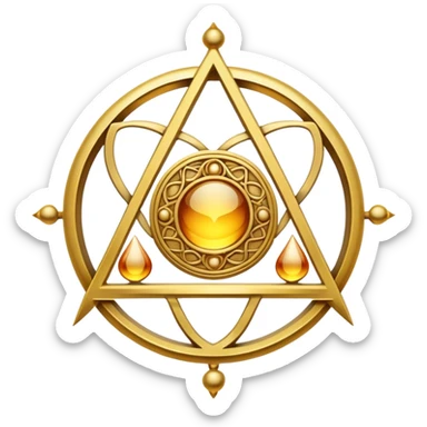 alchemical symbol sticker