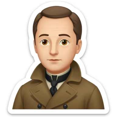 Johann Gottlieb Fichte three-quarter view sticker