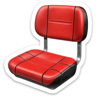 create an icon for an airbnb category - it should be a broken football seat sticker