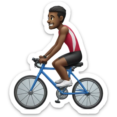 A disabled athlete on a bicycle sticker