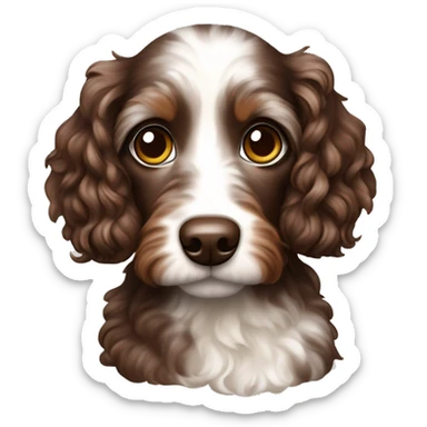 Chocolate Merle Doxiepoo  sticker