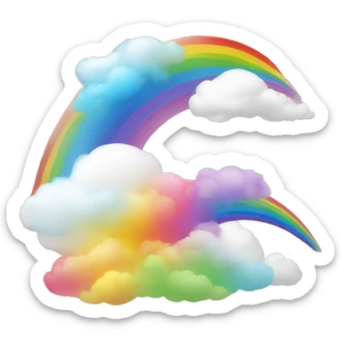 Un Caca arc-en-ciel  sticker