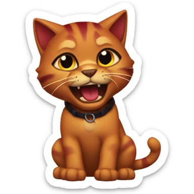 Hellcat sliding emoji sticker