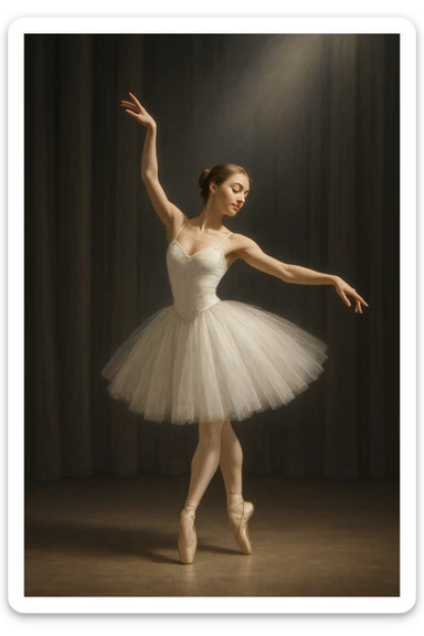 Ballerina sticker