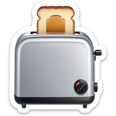 A toaster emoji, drawn with an 8-bit pixelated look, similar to early video game sprites. sticker