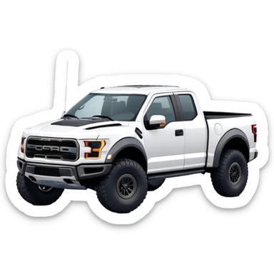 Ford f150 Raptor - Ford (Model Year: 2024) (Iconic colour: White) sticker