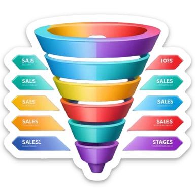sales funnel sticker