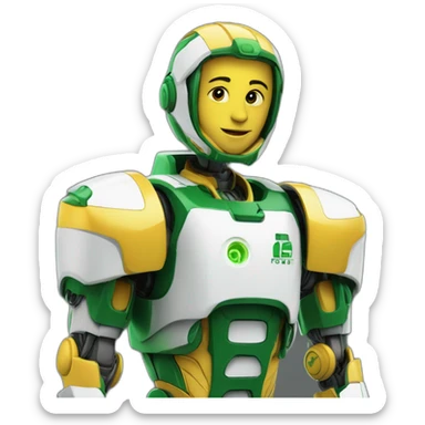 2374 FRC robotics Jesuit crusaderbots green and gold sticker