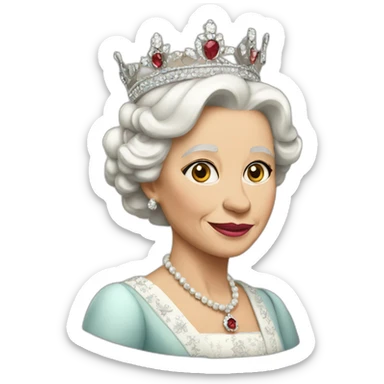 Queen of england sticker
